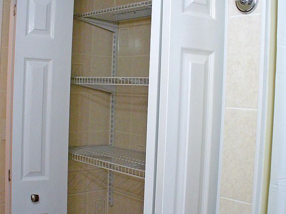 Interior view of storage closet