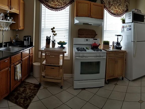 Kitchen panoramic view (washer/dryer is now where the fridge is)