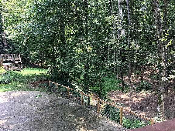 Driveway/ backyard from deck