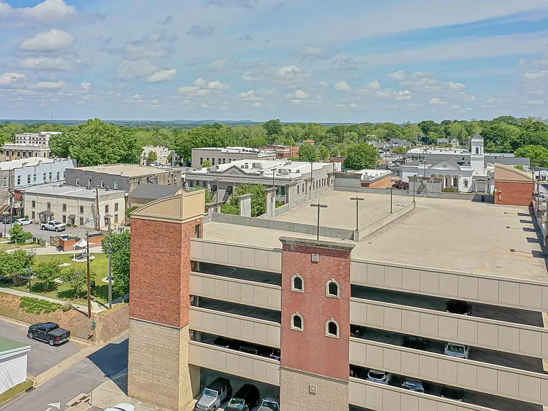 Public parking deck adjacent to Amp Park