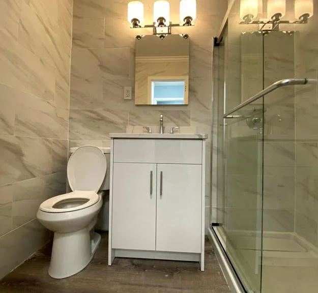 Newly renovated bathroom