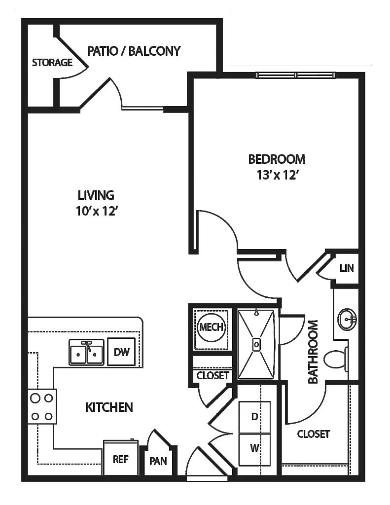 Floor plan Kerrville A1