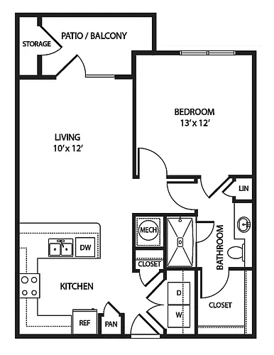 Floor plan Kerrville A1