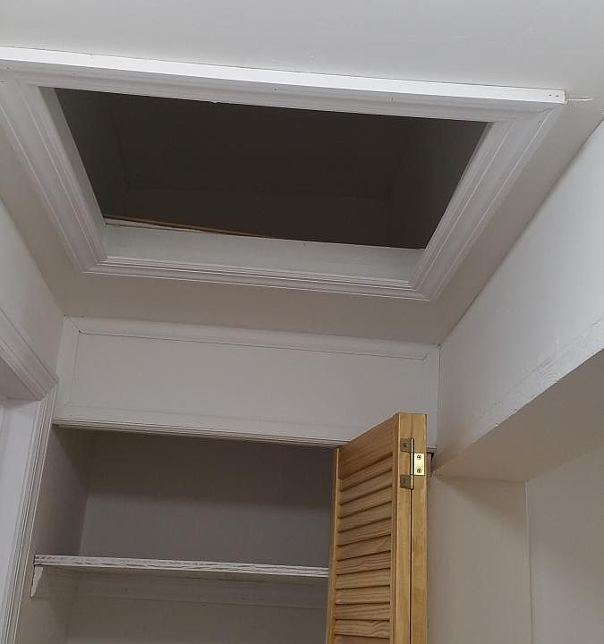 storage at end of hallway