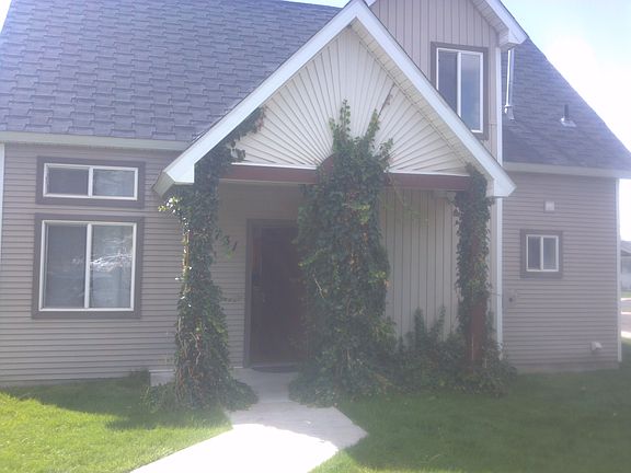 Front door, covered patio
