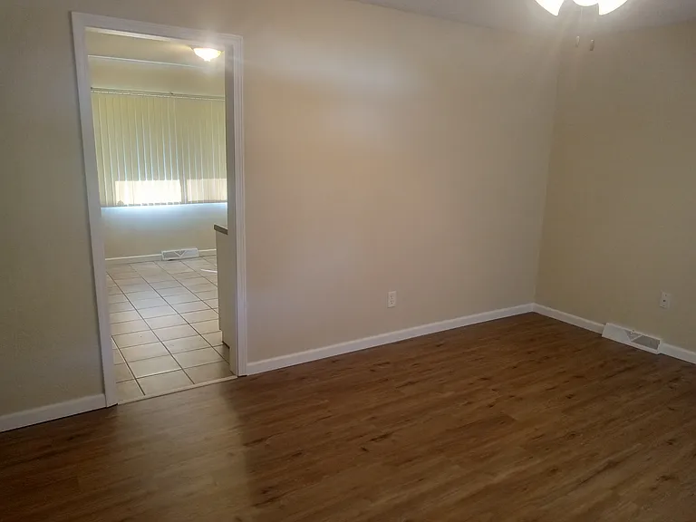 Living Room into Kitchen