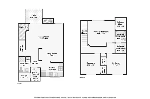 Floor plan 3 Bedrooms 2 Bath