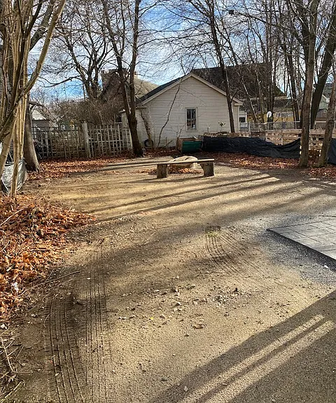 Backyard area