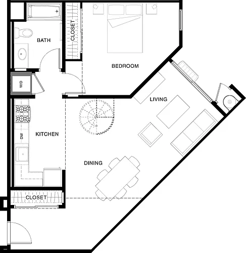 Floor plan 1B