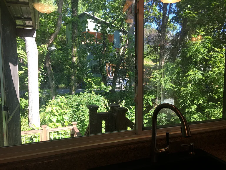 kitchen sink view