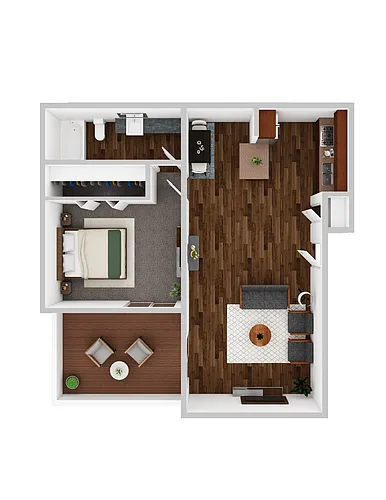 Floor plan 1 Bedroom