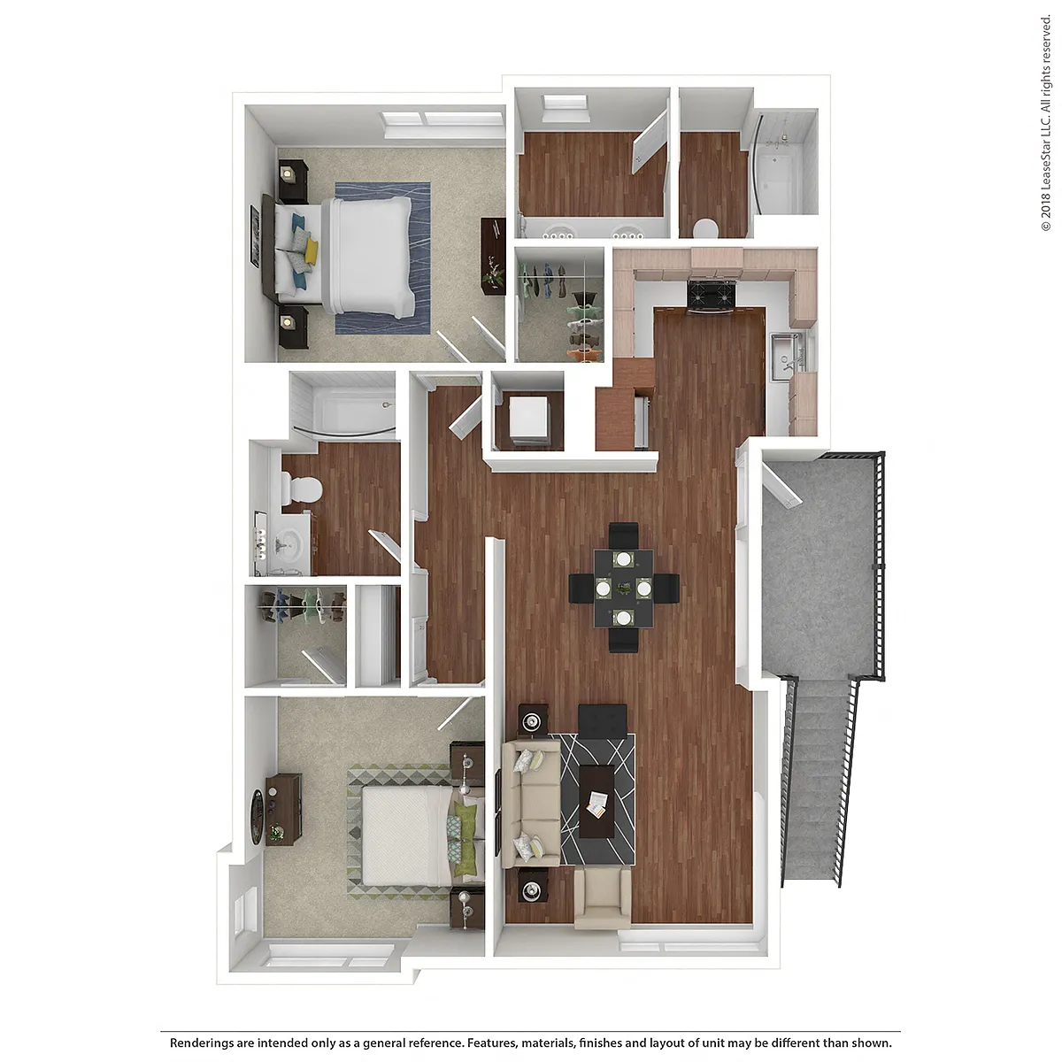 Floor plan 2x2a1