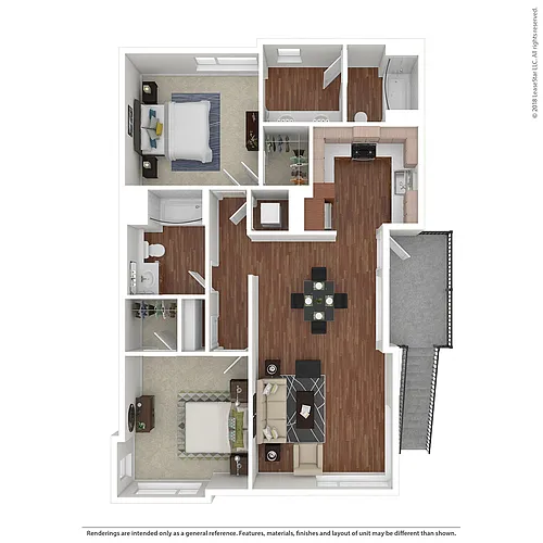Floor plan 2x2a1