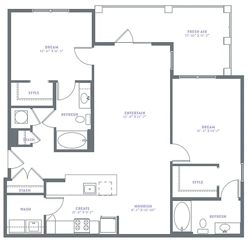 Floor plan B1