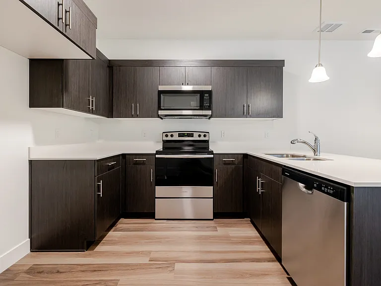 Kitchen showing stove/oven and dishwasher