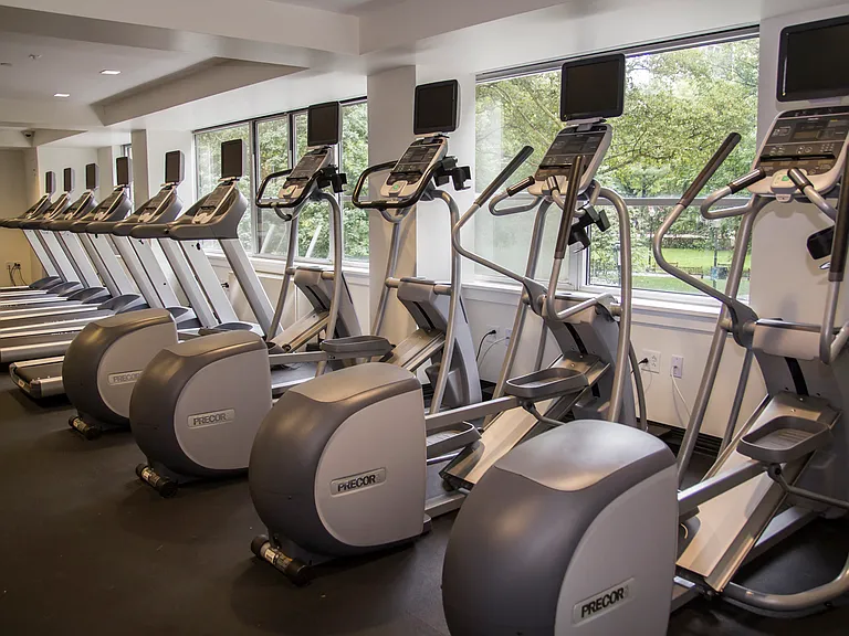 Community Fitness Center overlooking the park