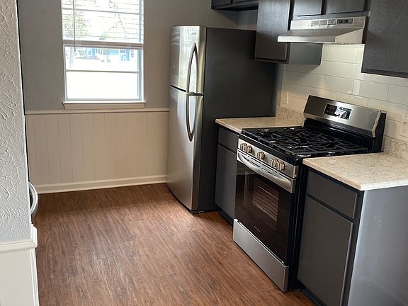 New stainless steel appliances.