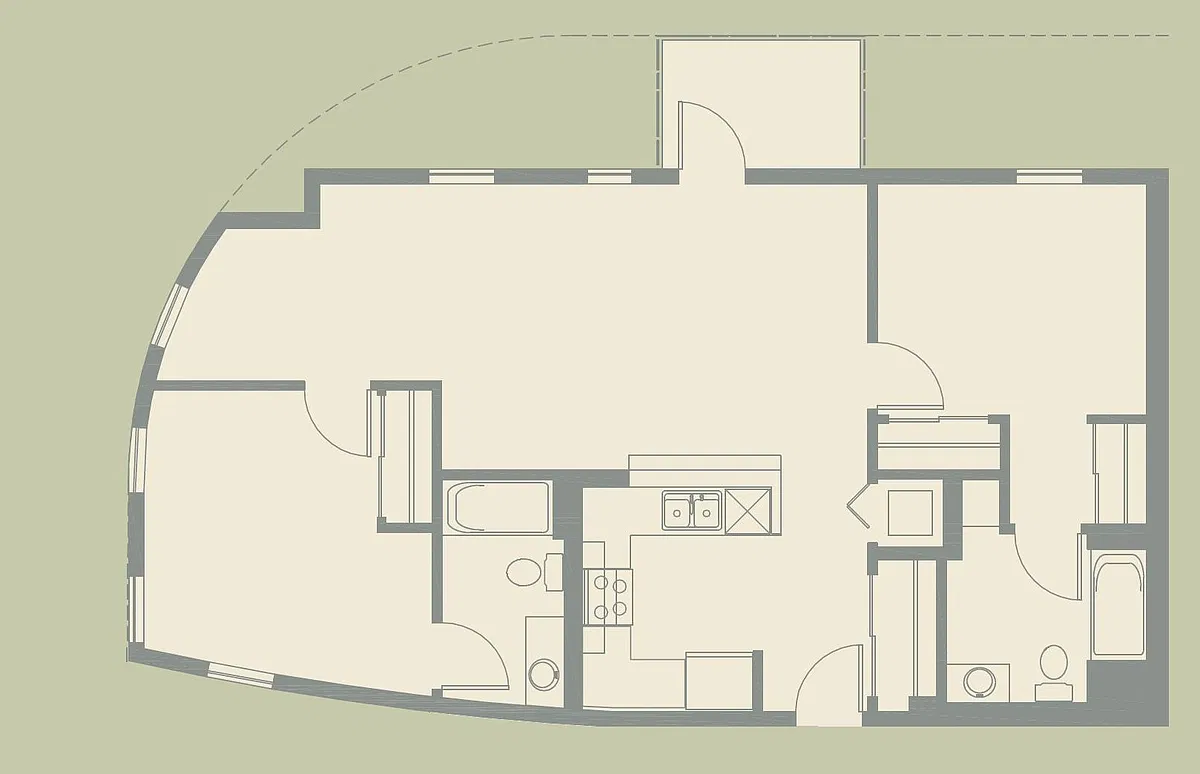Floor plan 2 Bedroom
