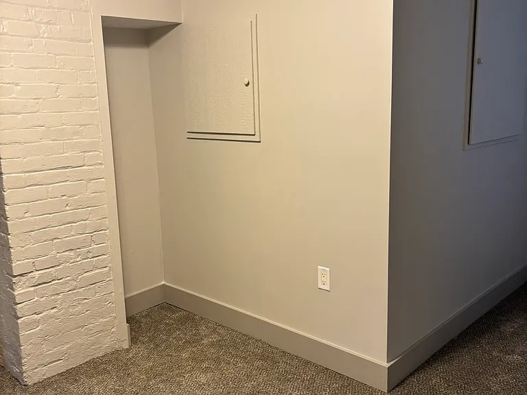 One of the basement bedrooms