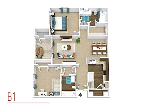 Floor plan B1