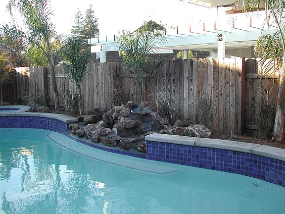 New gunnite pool and spa
