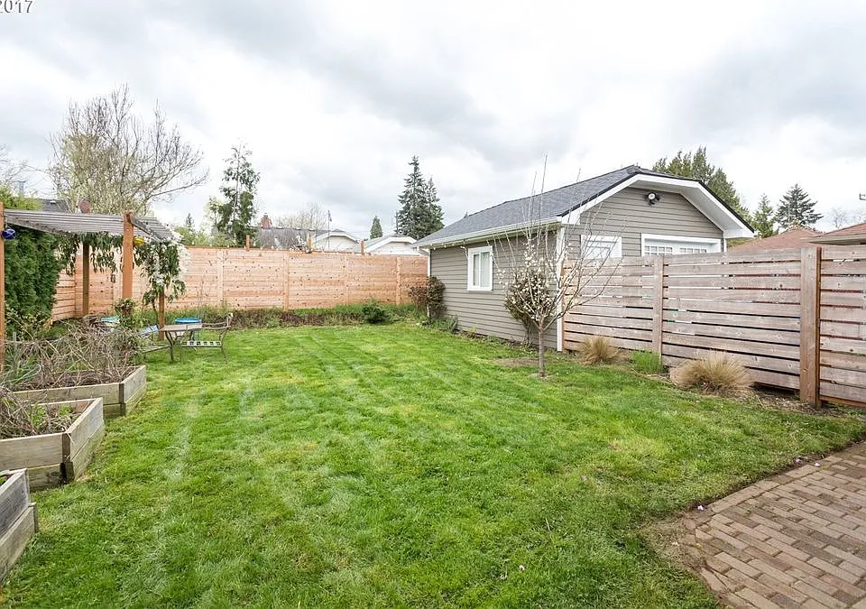 Private back yard