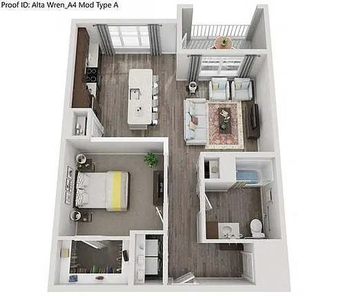 Floor plan Gossamer ADA