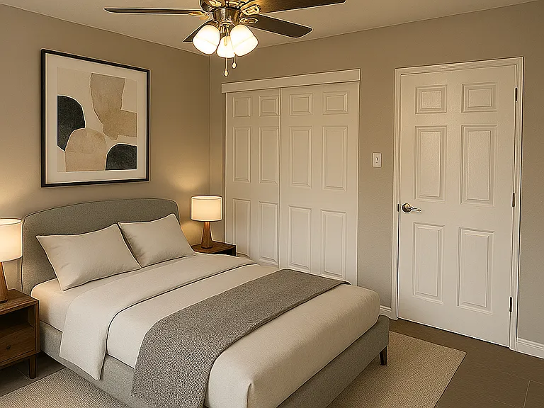 Virtually Staged Bedroom