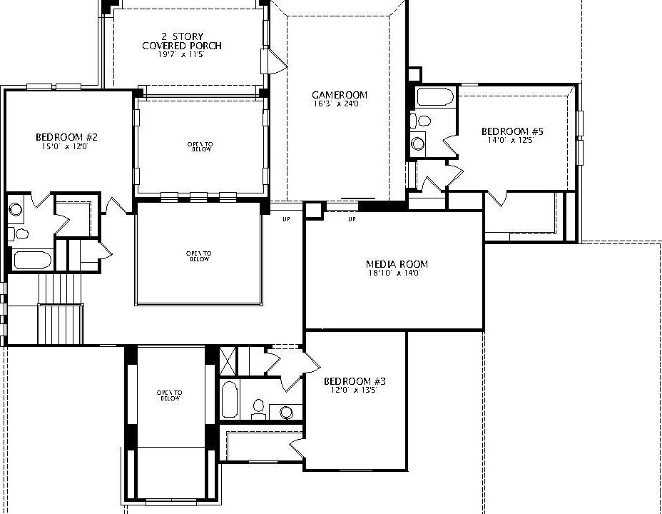 floor plan second level