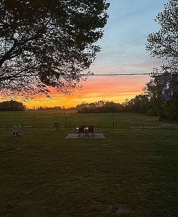Sunset from living room