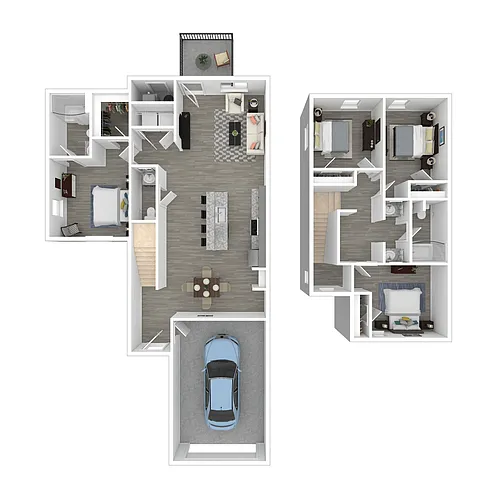 Floor plan 4 Bedroom 4 Bath