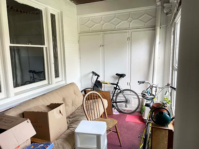 sunroom in the front of the house
