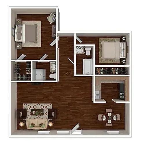 Floor plan B1 Renovated
