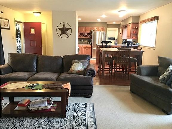 Living room is open to eat in kitchen!