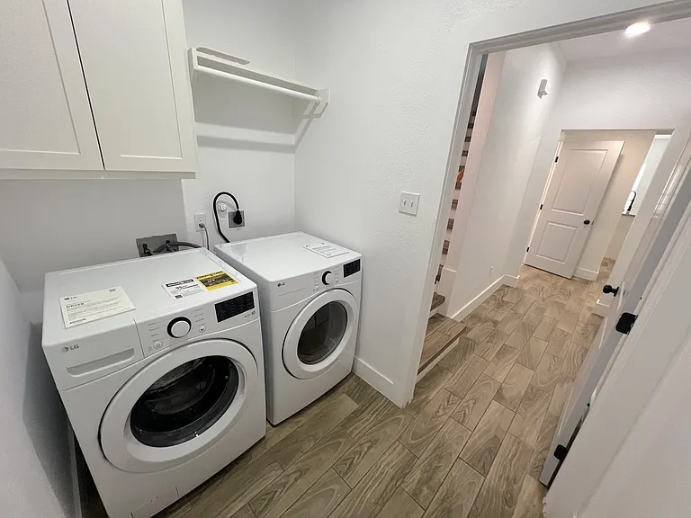 Washer and dryer room