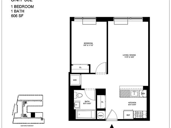 2nd image of 409 Eastern Pkwy #302