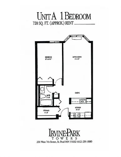 Floor plan 1 Bedroom