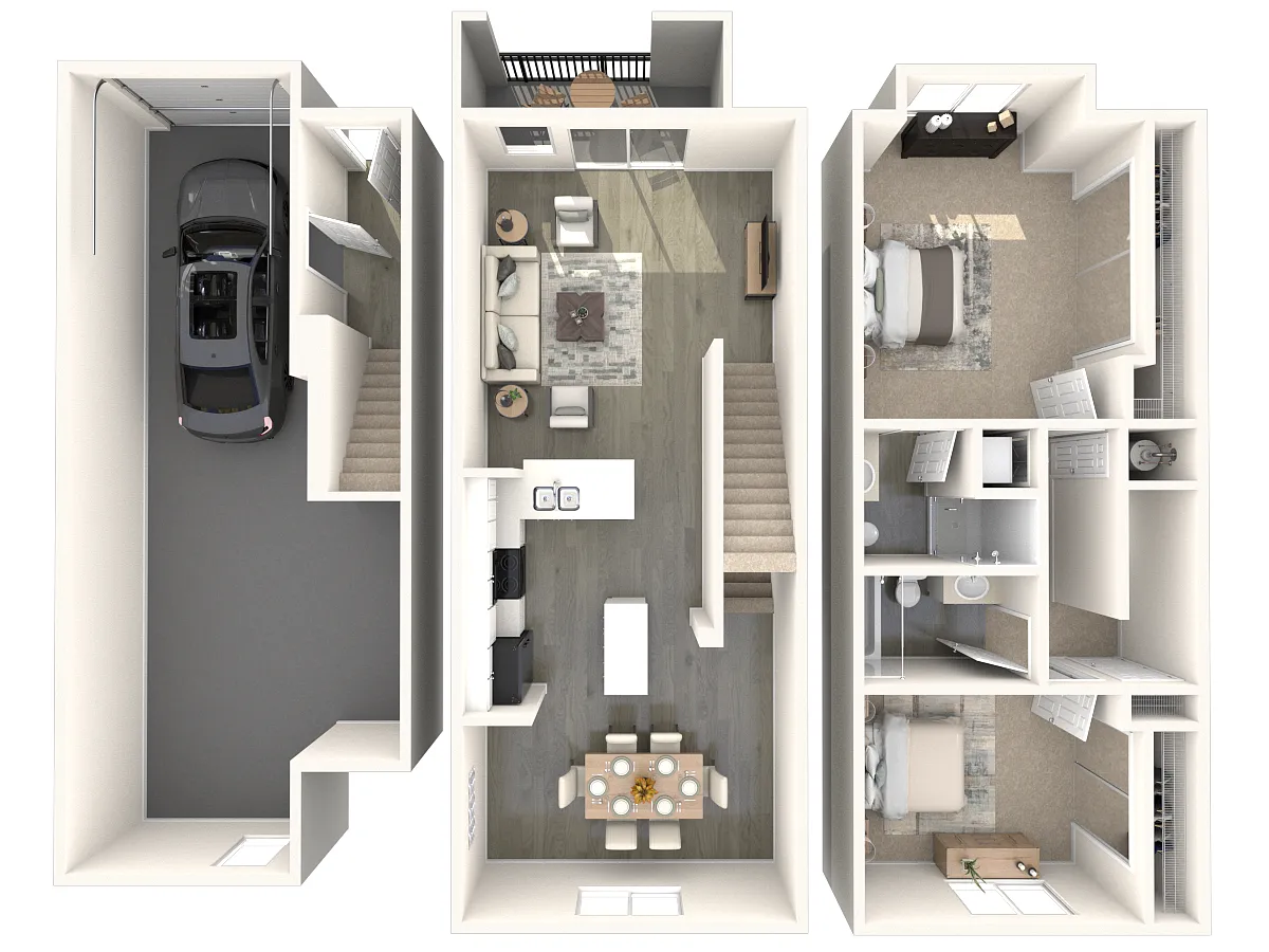 Floor plan B2 Renovated