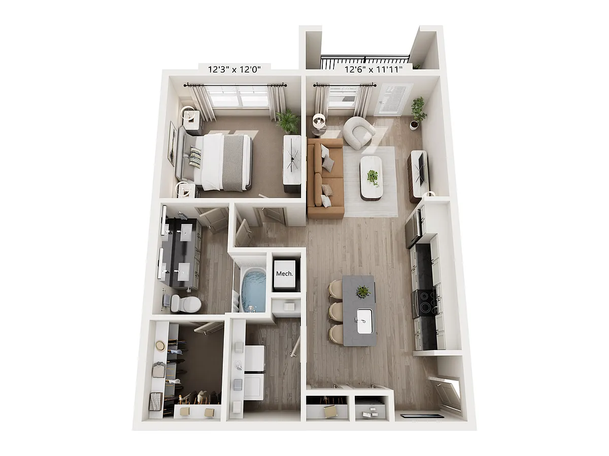 Floor plan A2A