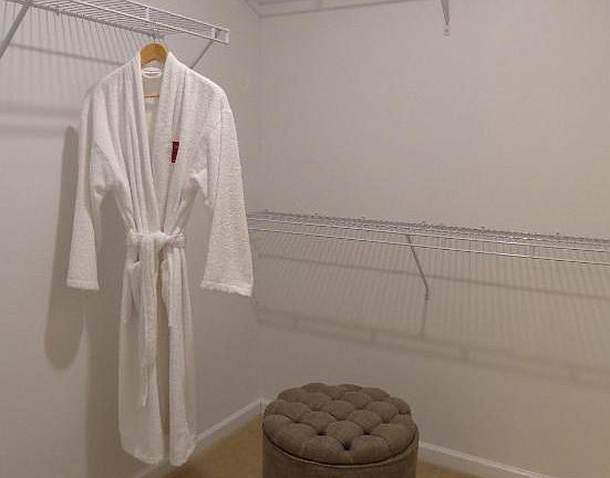 Huge walk-in closet in the master bedroom will give you tons