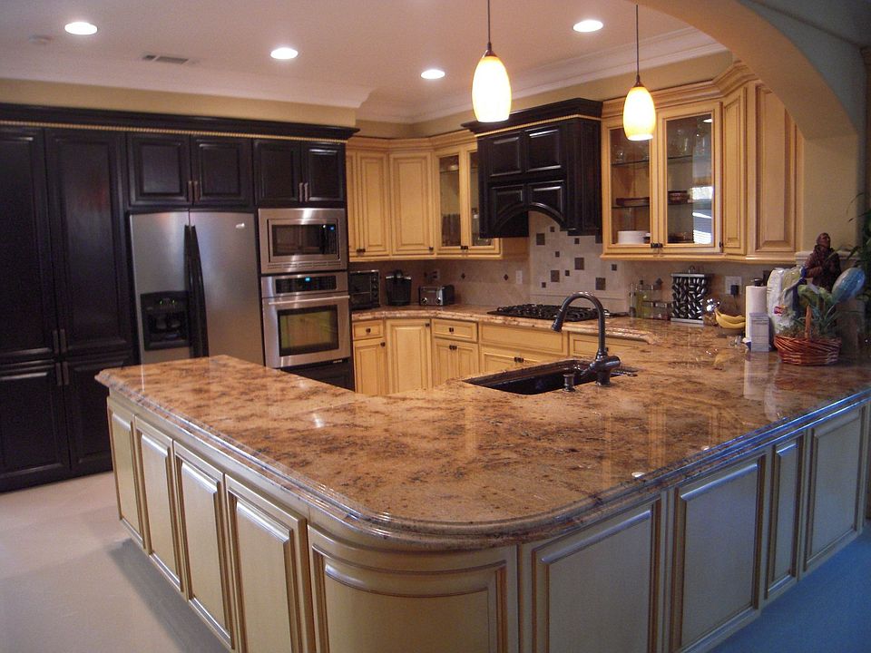 Lots of cabinet space.  Beautiful sink/facet