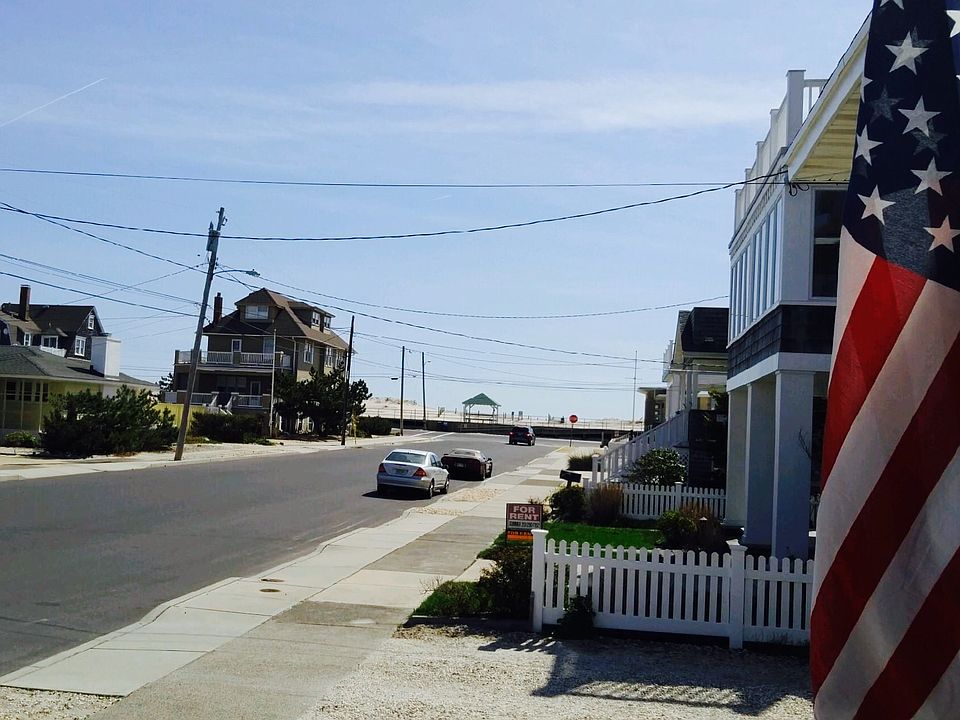 View from front porch to bea