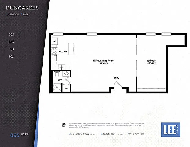 Floor plan Dungarees