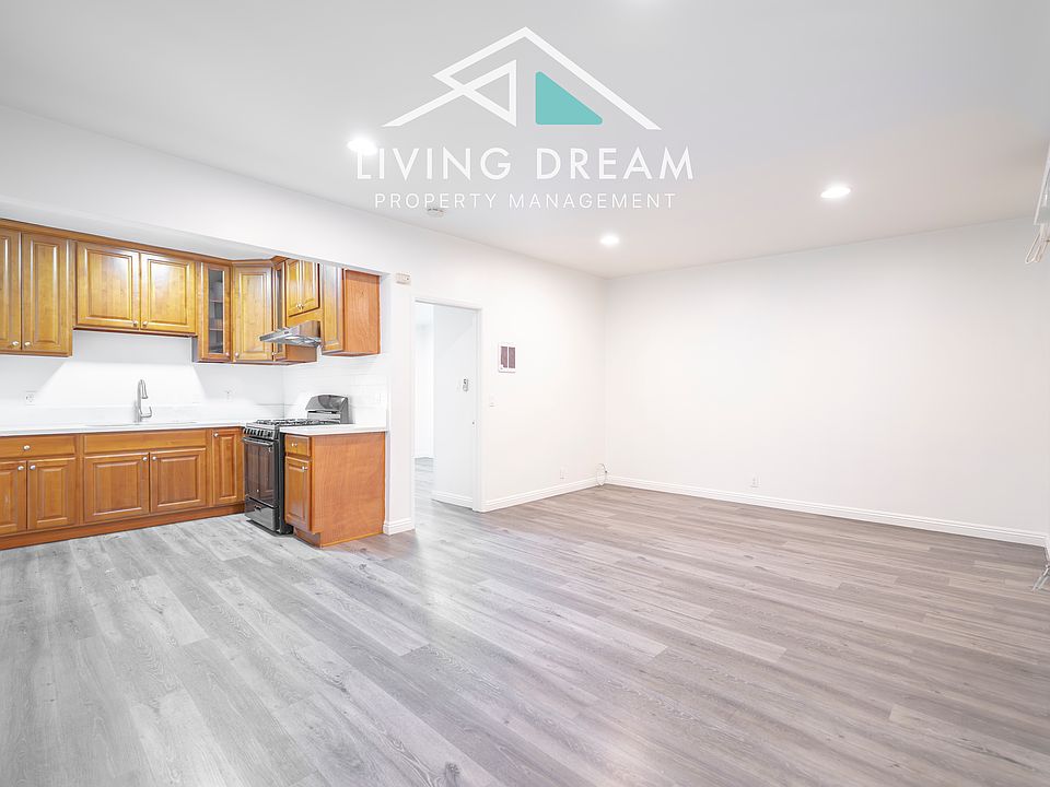 Kitchen, Dining & Living Room.