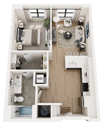 Floor plan 1E