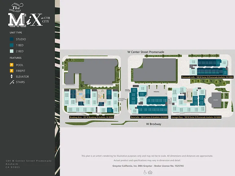 Site Map | Mix at CTR City Apartments | Apartments for Rent in Anaheim, CA