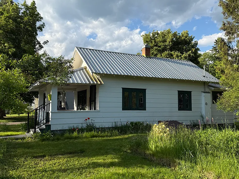 south side of house
