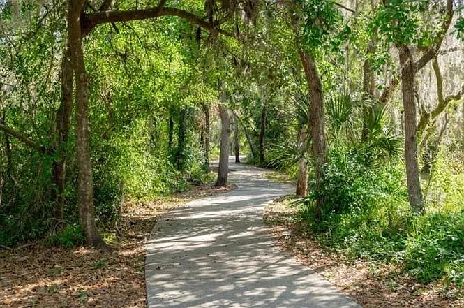 Miles of walking and bike trails
