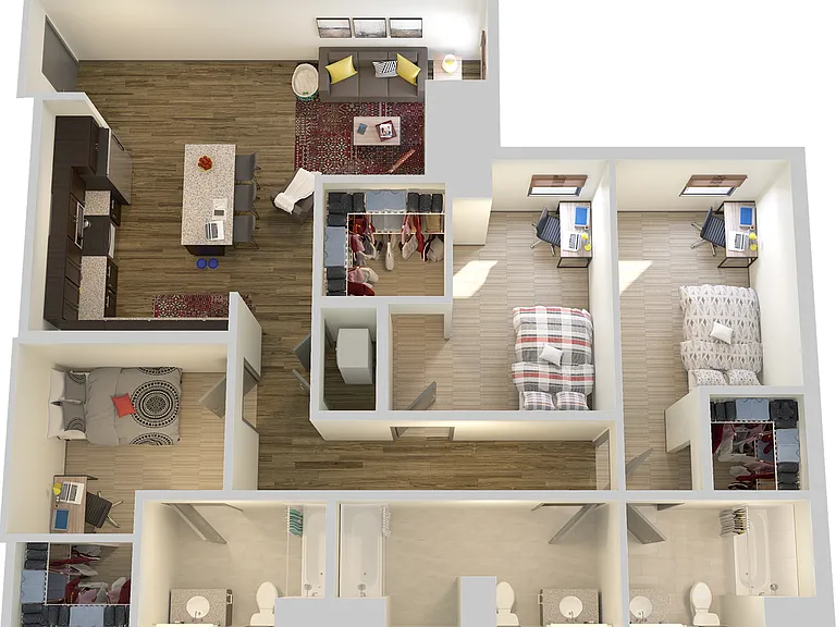 3 Bedroom 3C 3 Bedroom 3C