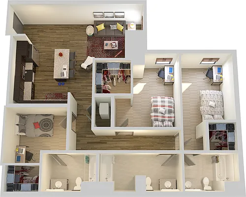 Floor plan 3x3 XL